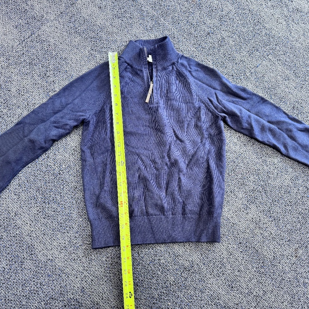 Crewcuts 1/4 Zip Cotton Cashmere Sweater Size Boys 10 Like New